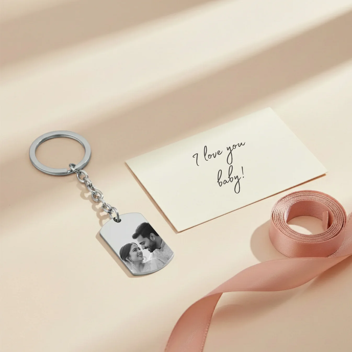 Photo Engraved Keychain